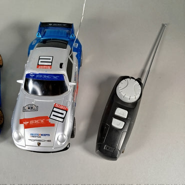 RC Autos Set - Subaru Rally #9 & Porsche #2 mit Fernbedienungen