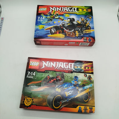 LEGO Bundle Ninjago Set von 2 70622 70733 Bike&Auto, gebraucht, ab 6 Jahre