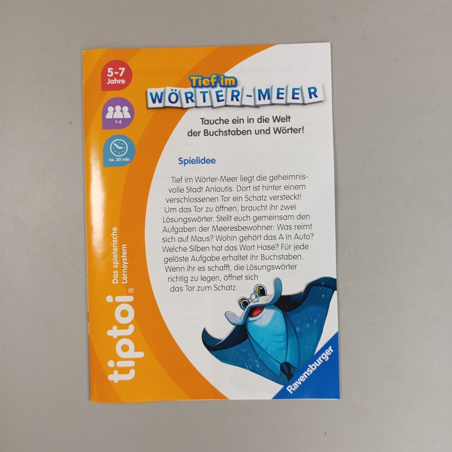 Ravensburger Tiptoi Lernspiel – Tief im Wörter-Meer, gut