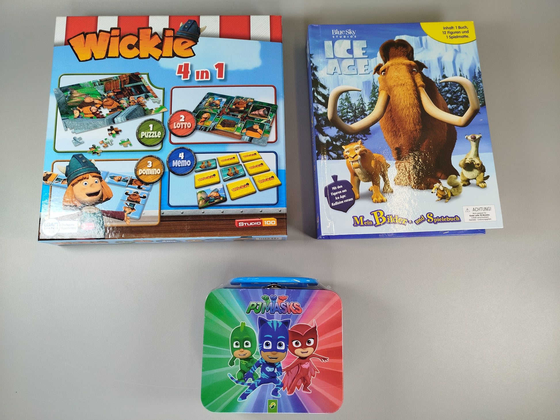 Spielebundle - Wickie, Ice Age und PJMasks
