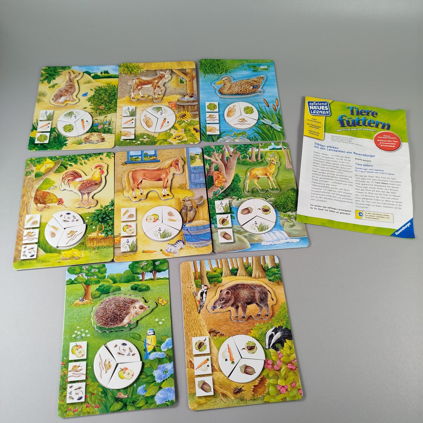 Ravensburger Gesellschaftsspiel - Tiere füttern, gebraucht