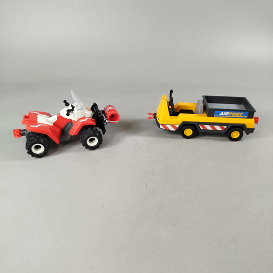 Playmobil Bundle Flughafen Set von 2 Quad & Airportfahrzeug ab 3 Jahre