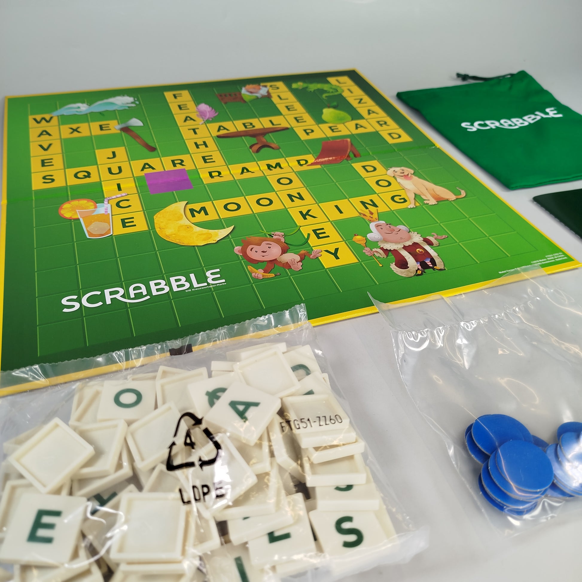 Mattel Scrabble Lernspiel - Englisch