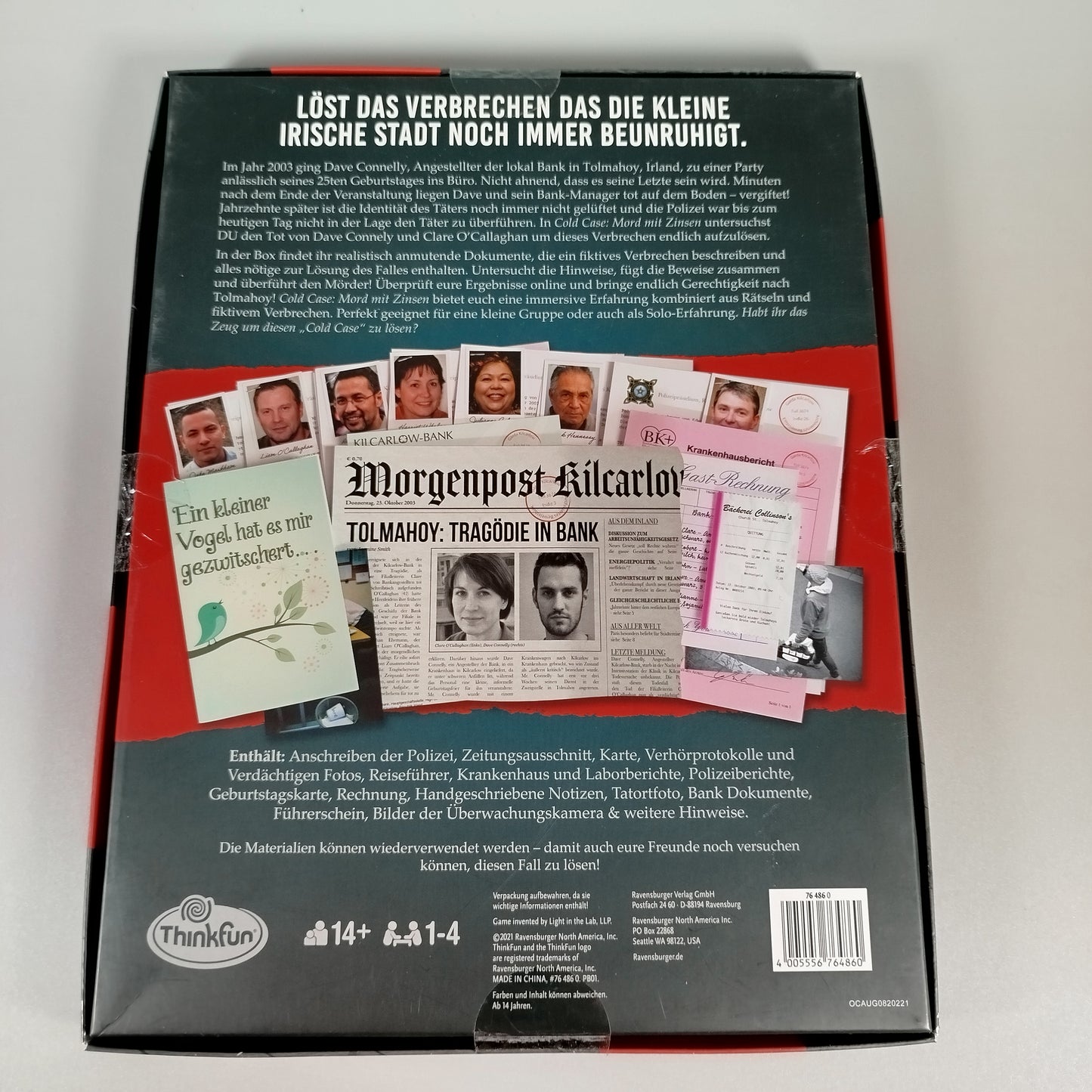 ThinkFun Krimi-Spiel - Cold Case Trio