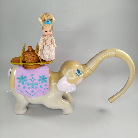 Vintage Spielset „Elefant mit Prinzessinnenpuppe“