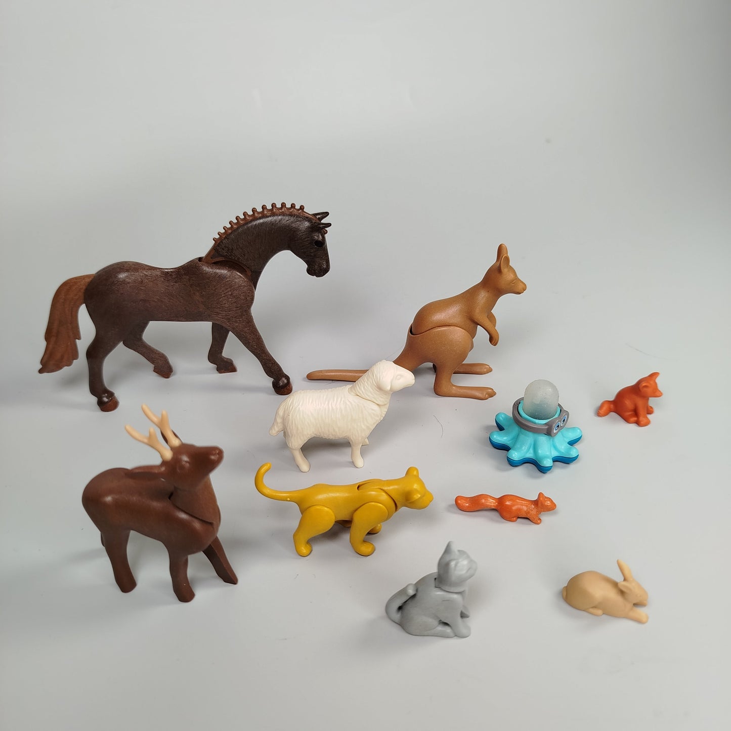 Playmobil Tierfiguren - Bauernhof und Wildtiere - 10er-Set