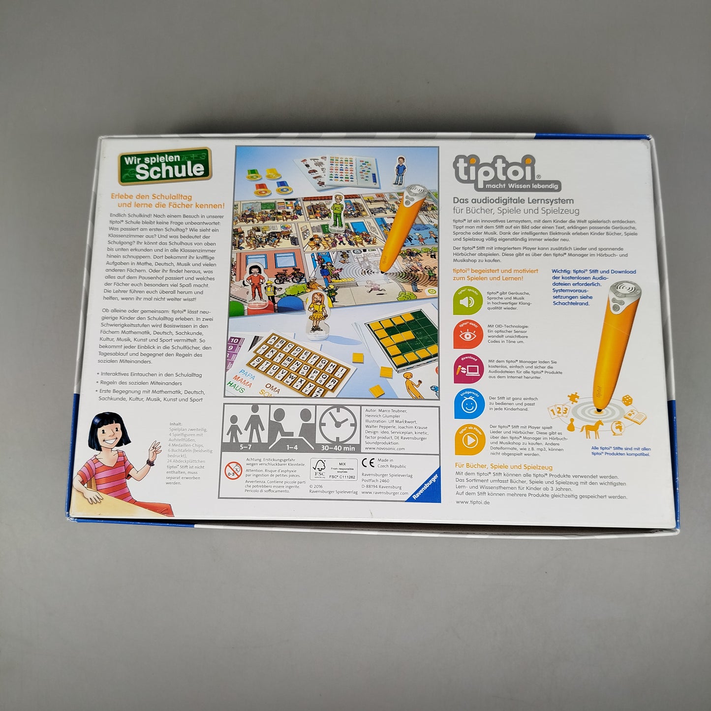 Ravensburger tiptoi Wir spielen Schule Lernspiel 00123