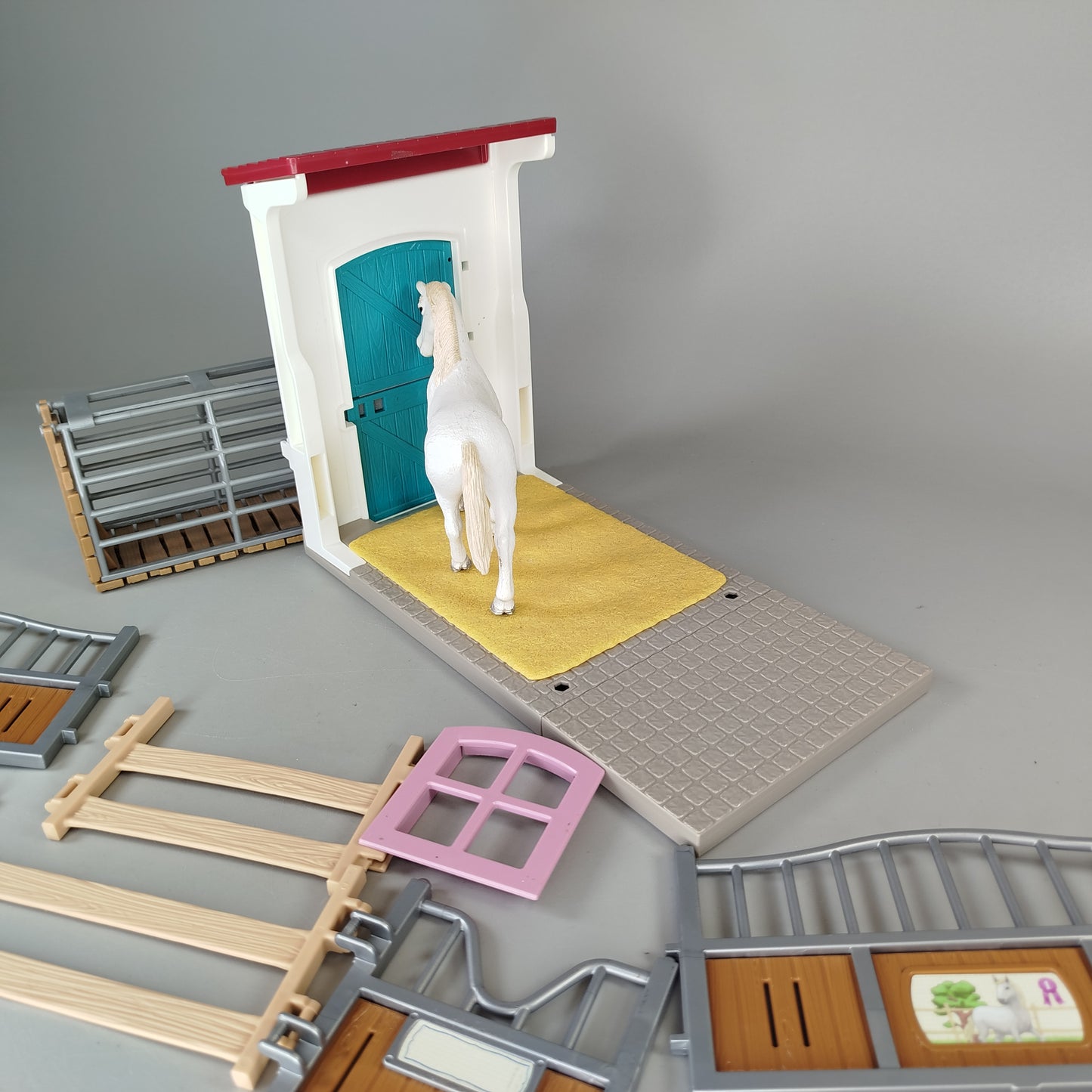 Schleich Pferdestall Set – mit Pferd, guter Zustand