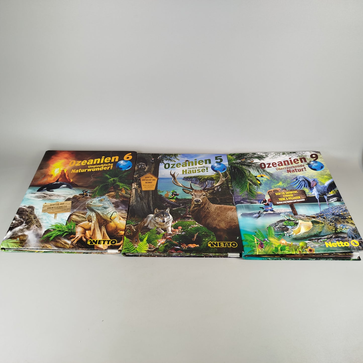 Netto Ozeanien Karten albumset – Set von 3 Alben, guter Zustand