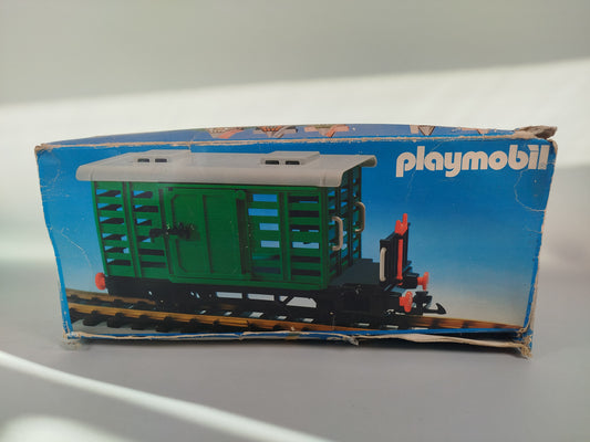 Vintage Playmobil Viehtransport-Waggon 4101, OVP