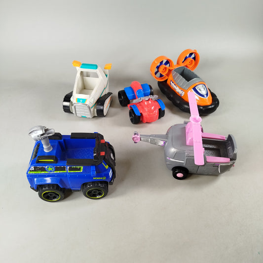 Paw Patrol Bundle 5x Einsatzfahrzeuge, gebraucht, ab 3 Jahre
