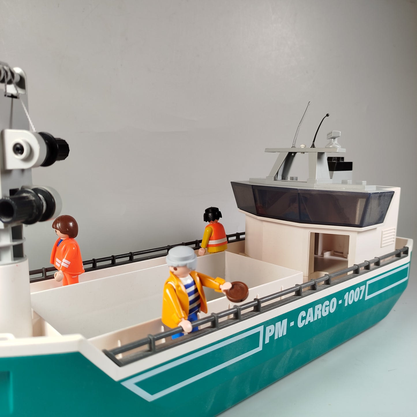Playmobil Frachtschiff mit Figuren und Zubehör - Set Frachtschiff mit Figuren un