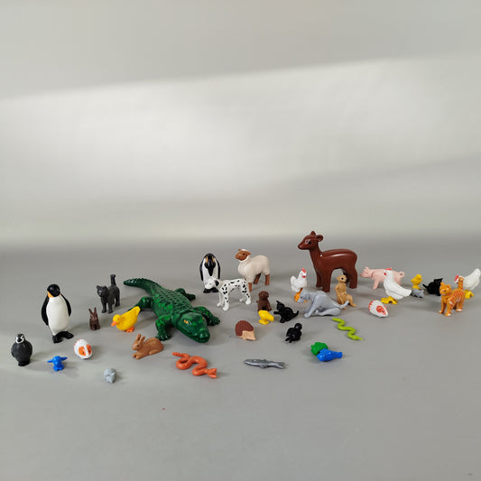 Playmobil Tierfiguren Set von 33 Tieren – Bauernhof & Wildtiere
