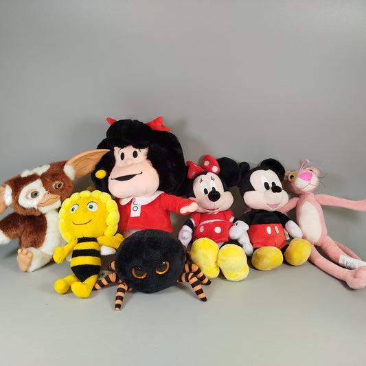 Plüschfiguren - Verschiedene Charaktere - Set von 7