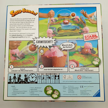 Ravensburger Brettspiel – Sau-Bande! Reaktionsspiel ab 4 Jahren, OVP