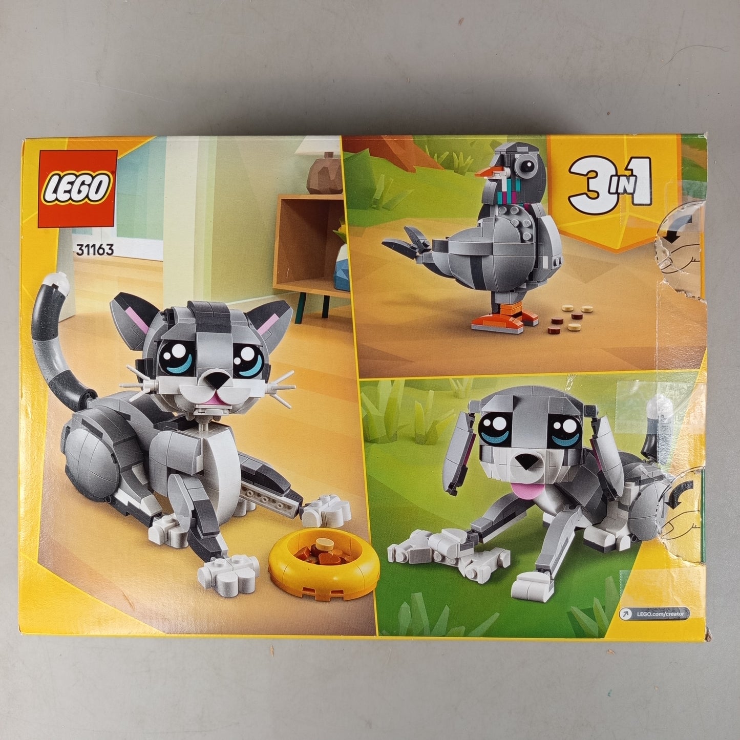 LEGO Creator 31163 Bauset 3-in-1 Katze, Taube & Hund