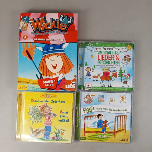 Bundle Wickie & Conni Set von 4 Hörspiel & DVD