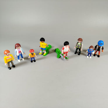 Playmobil Figuren Set von 8 – Sportler, Kinder, Erwachsene, leichte Kratzer