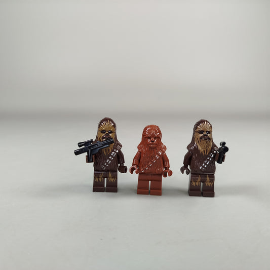 LEGO Star Wars Minifiguren Chewbacca - Set von 3, wie neu