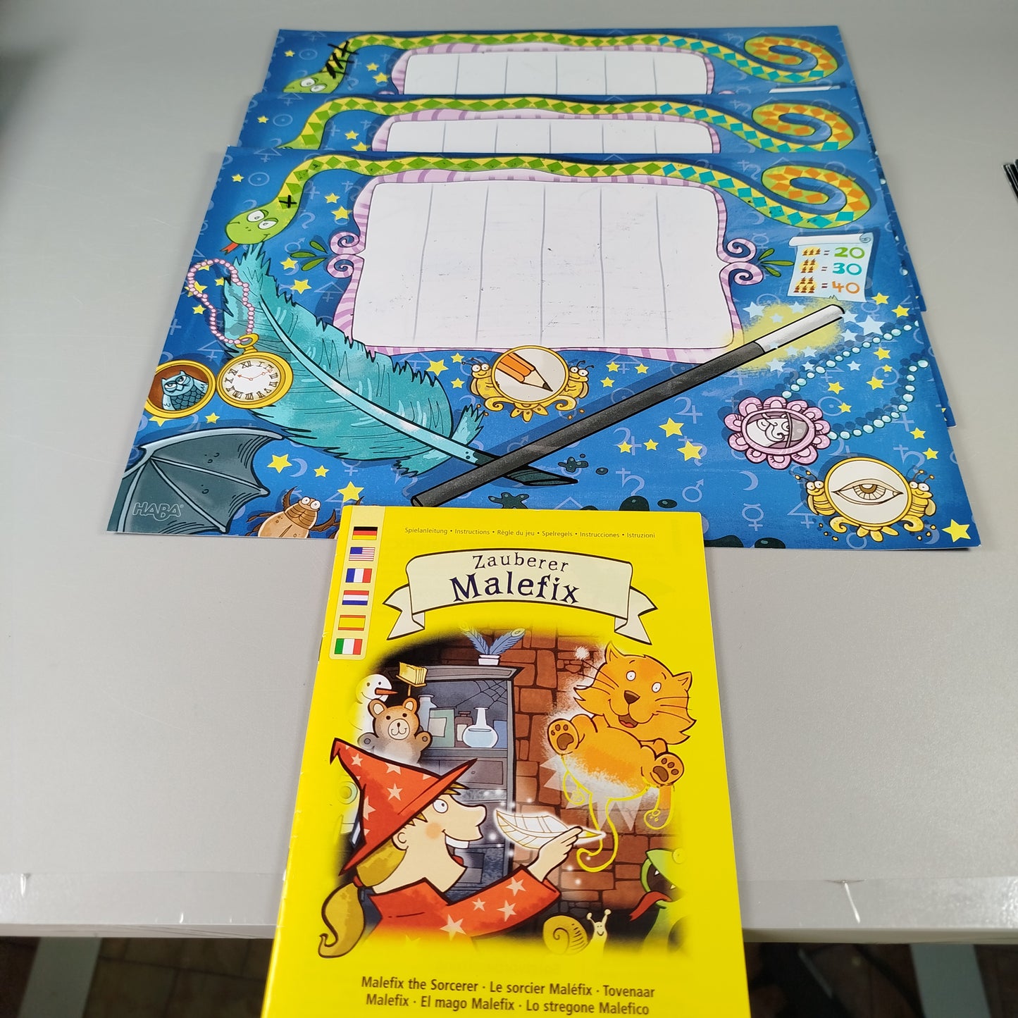 HABA Brettspiel Zauberer Malefix – magischer Malwettbewerb