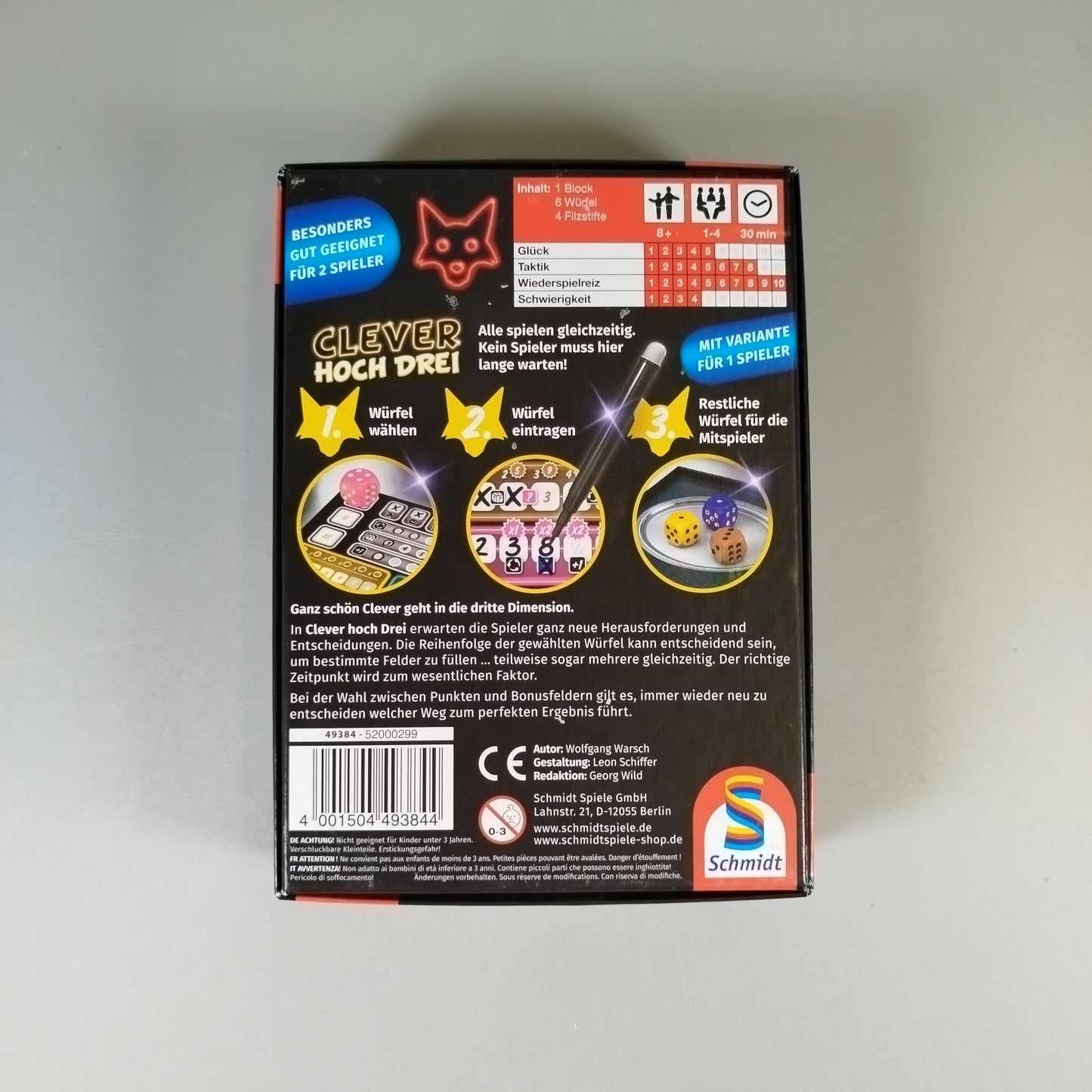 Schmidt Spiele Set - Clever hoch drei und Raffzahn