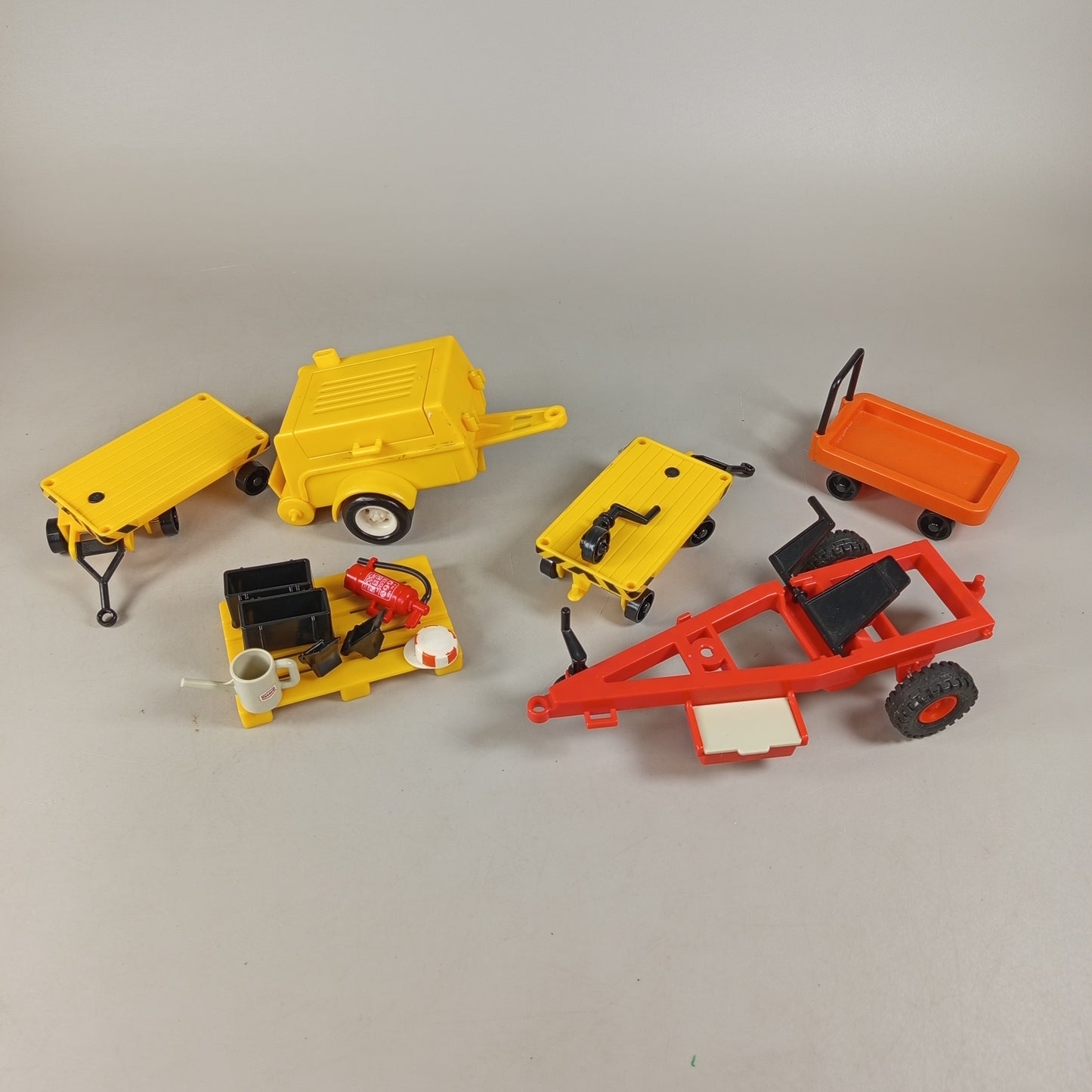 Playmobil Bundle Rennwagen & Gabelstapler mit Zubehör