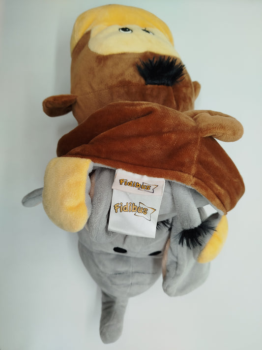 Fidibus Wendestofftier Elefant & Affe