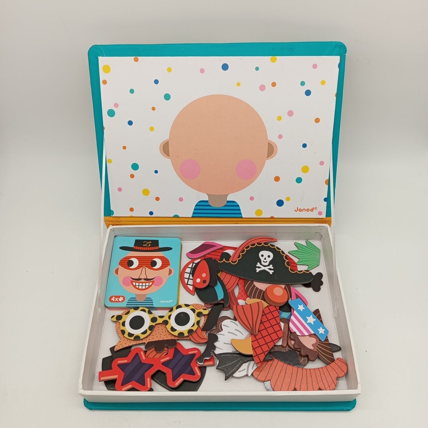 Janod Magnetspiel Magneti’book Crazy Faces