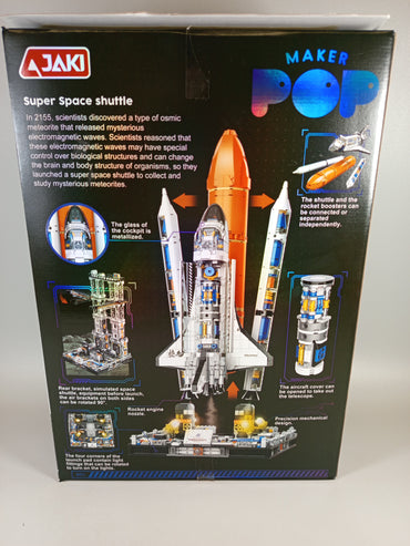 JAKI Maker POP Baustein-Set – Super Space Shuttle, kompatibel mit LEGO, OVP