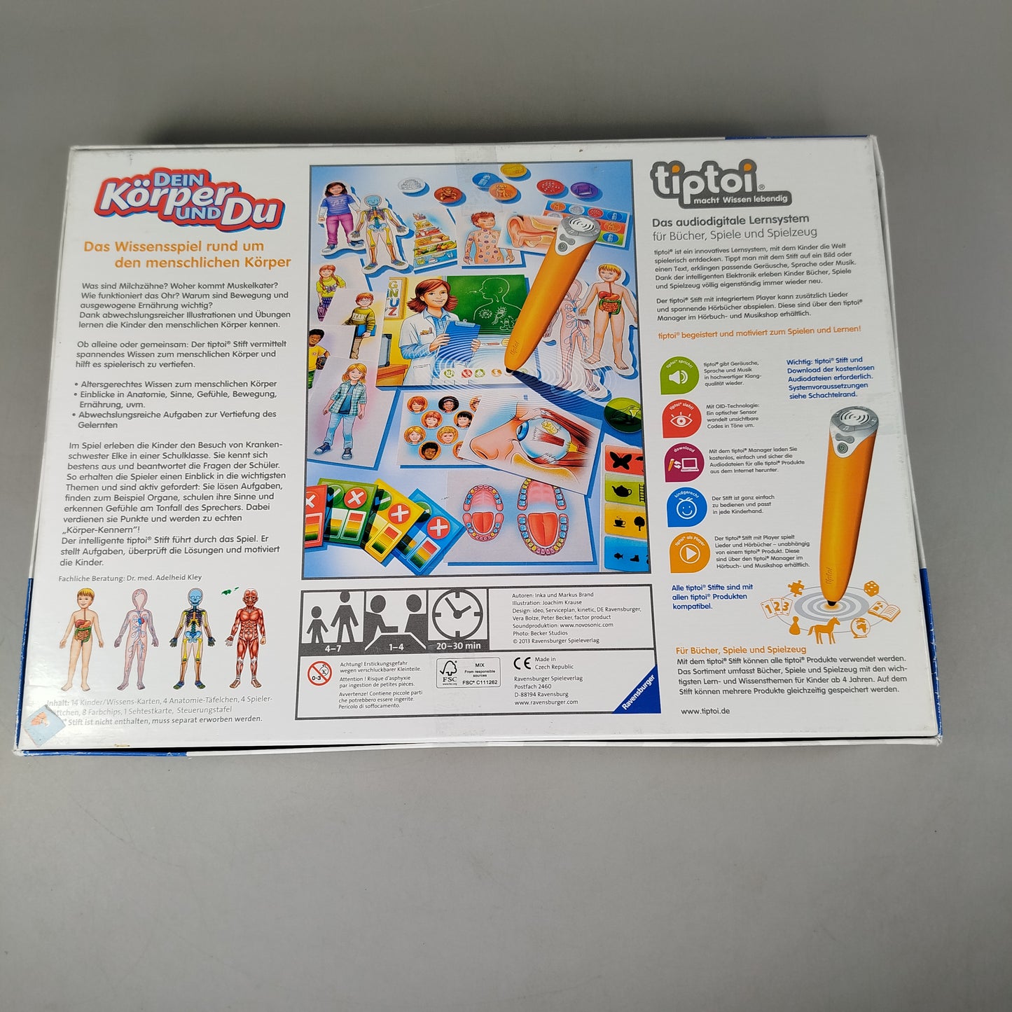 Ravensburger tiptoi Dein Körper & Du 00560 Lernspiel