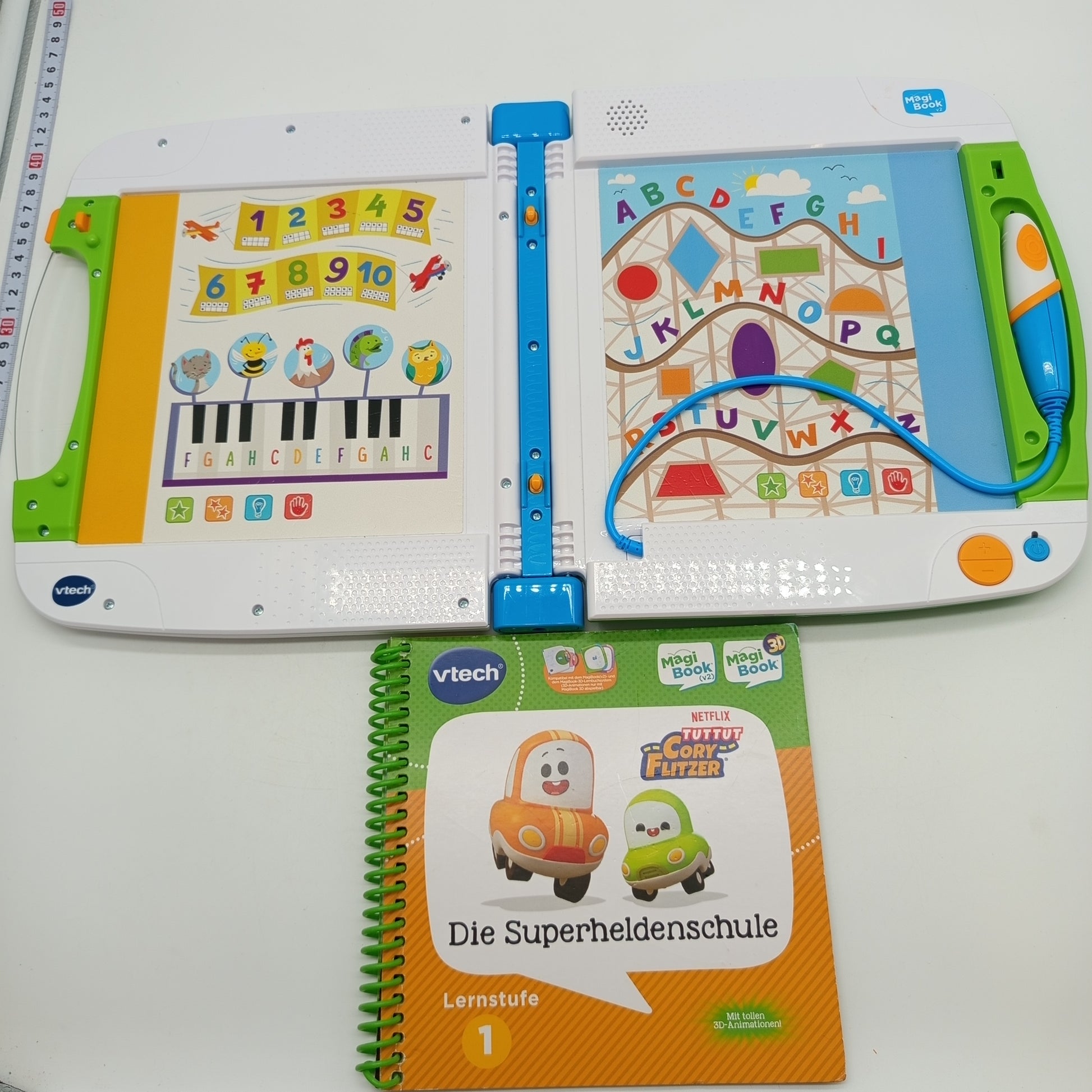 VTech MagiBook v2 Lernsystem Set mit Buch Die Superheldenschule