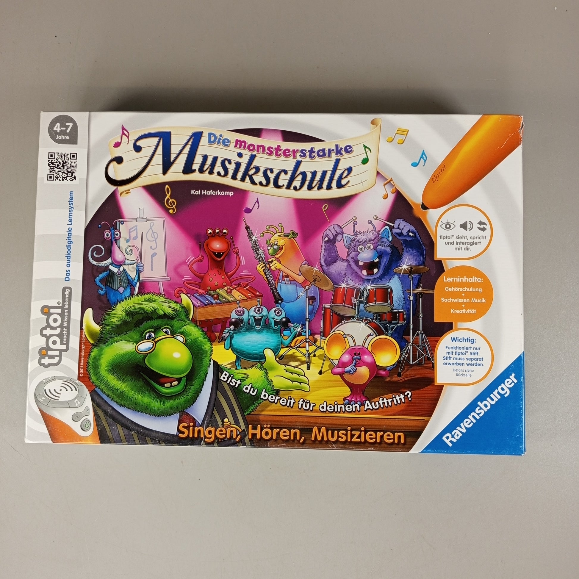 Ravensburger tiptoi Lernspiel – Die monsterstarke Musikschule, OVP