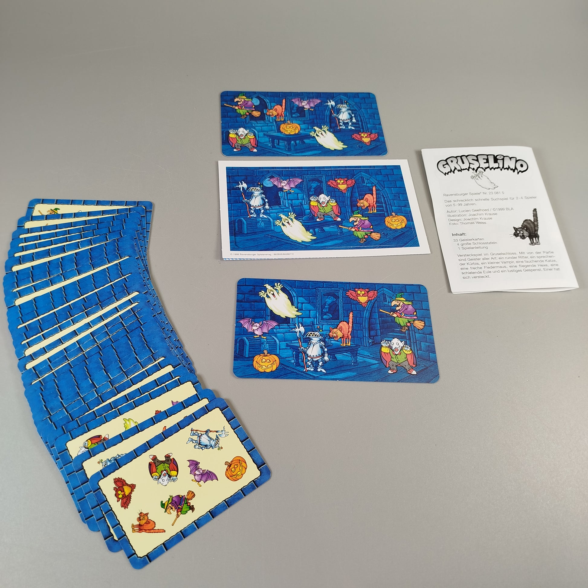 Ravensburger Brettspiel-Set – Gruselino, Kakerlakak, Flusi, gebraucht