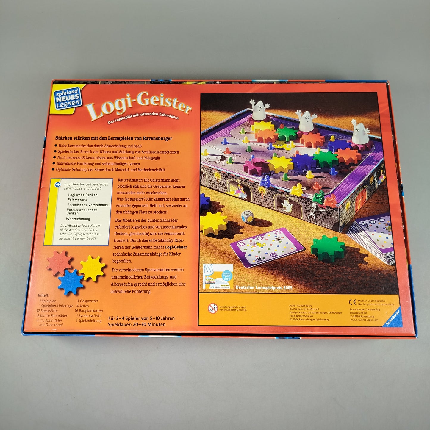 Ravensburger Logi-Geister Logikspiel, gebraucht, ab 6 Jahre, geprüft