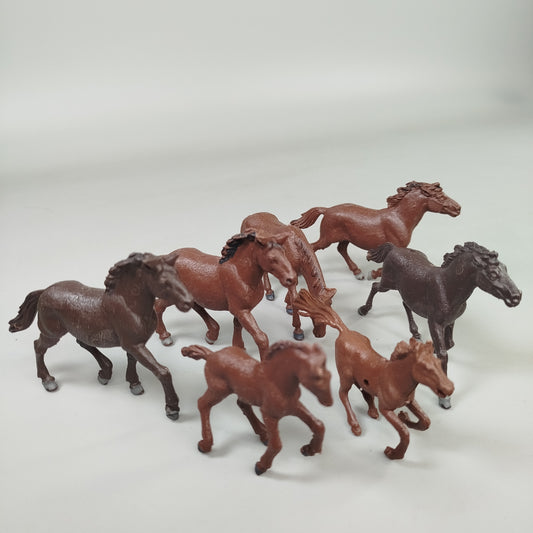 DDR Pferdefiguren - Herde Set von 7 Spielpferden – Wildnis
