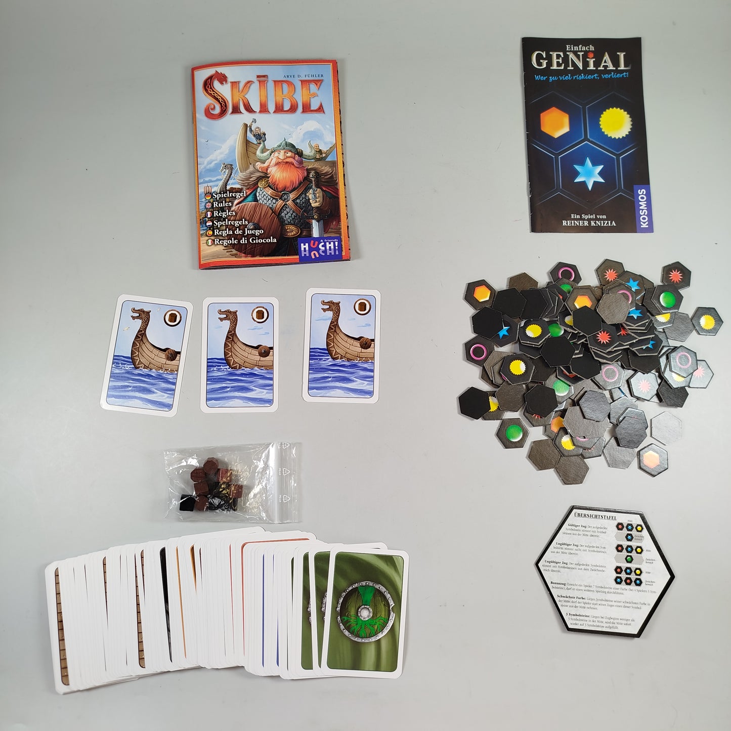 Gesellschaftsspiel-Set: „Skibe“ & „Einfach Genial“