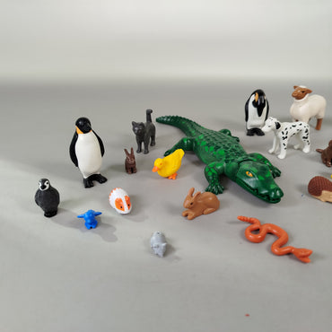 Playmobil Tierfiguren Set von 33 Tieren – Bauernhof & Wildtiere