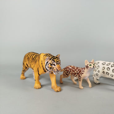 Schleich Wildkatzen Figuren Set – Tiger, Ozelot, Panther, Gepard