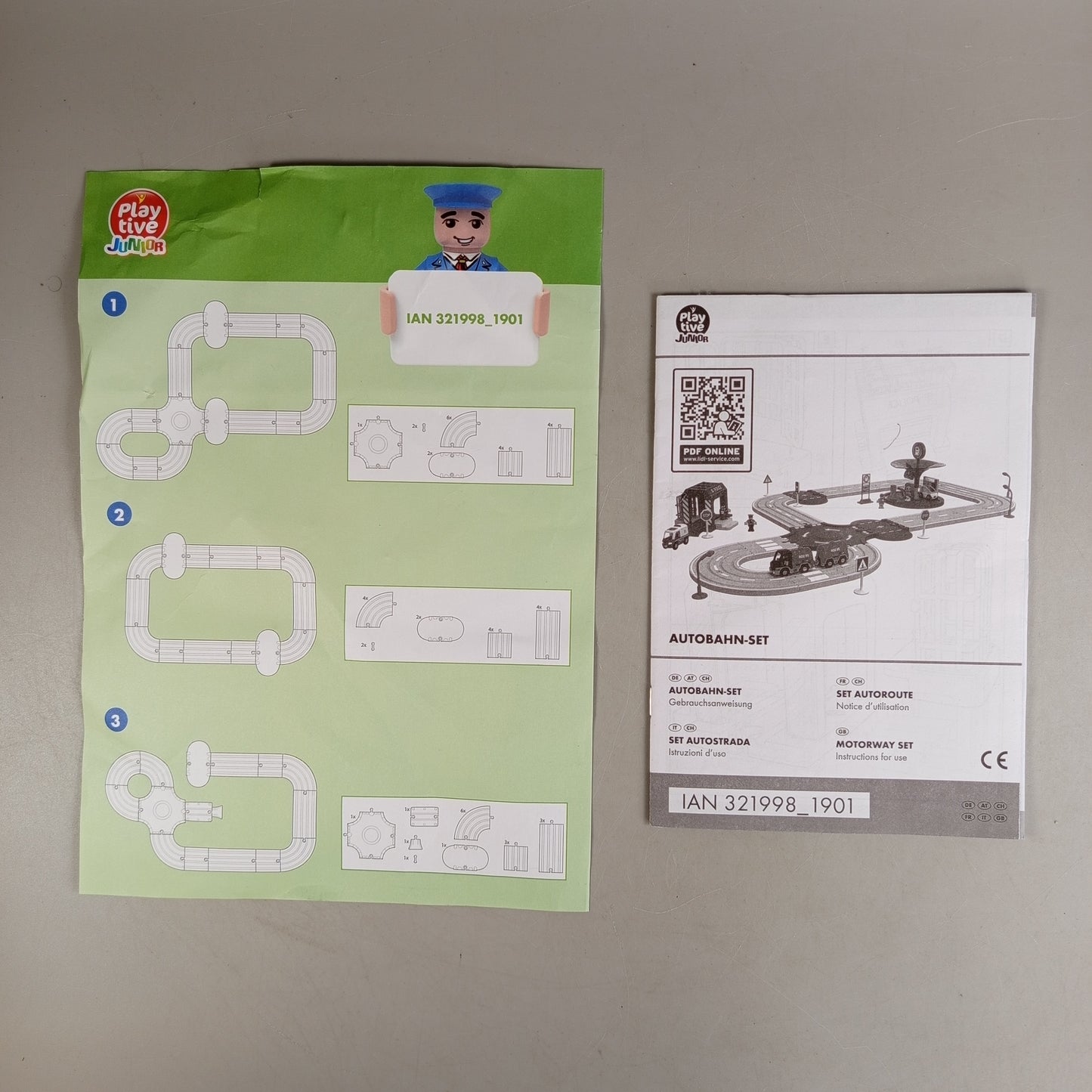 Playtive Junior Autobahn-Set 🚗💥, gebraucht, ab 3 4 5 Jahre | ✅ geprüft