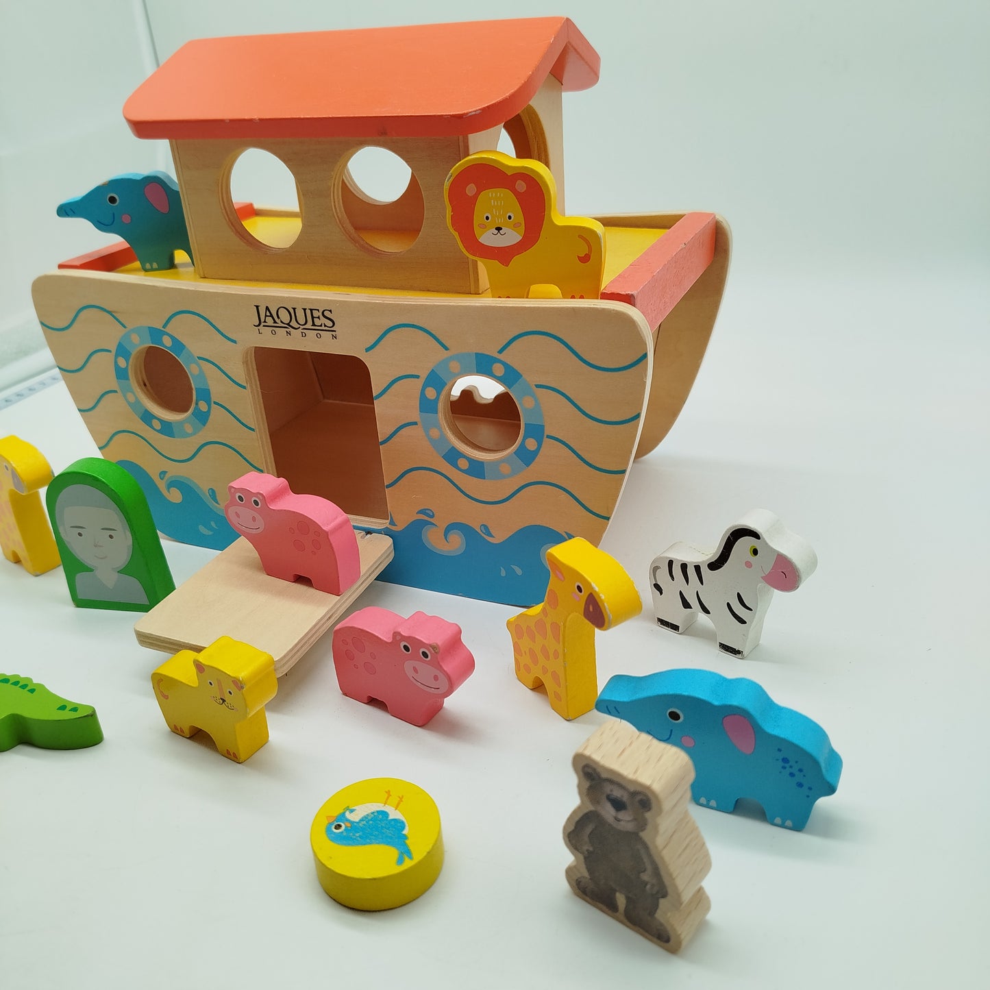 Jaques London Arche Noah Holzspielzeug Set mit Tieren
