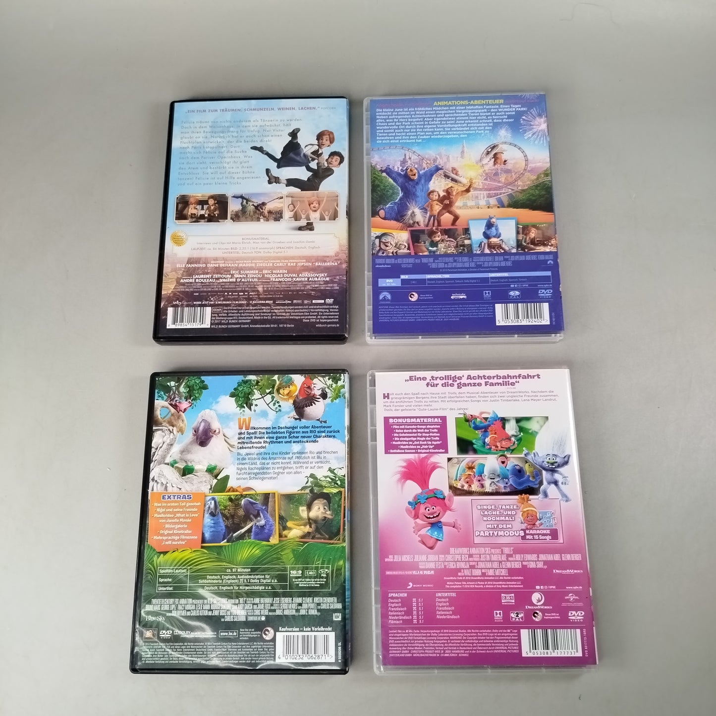 Bundle Kinderfilme Set von 4 DVDs ab 6 Jahre