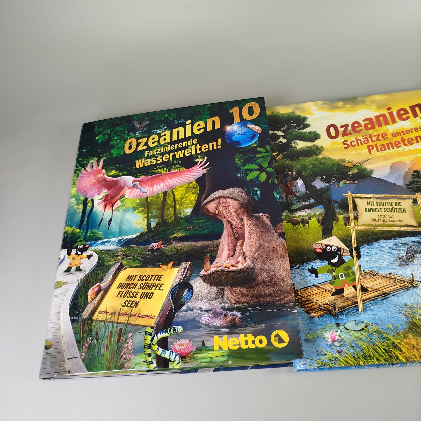 Netto Karten album Set - Ozeanien, 3 Alben, Zustand gut