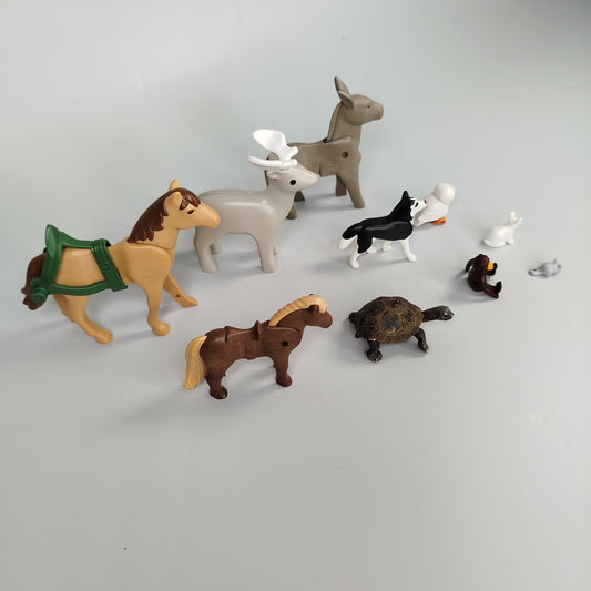 Playmobil Tierfiguren-Set - Bauernhof & Wildtiere - 10-teilig