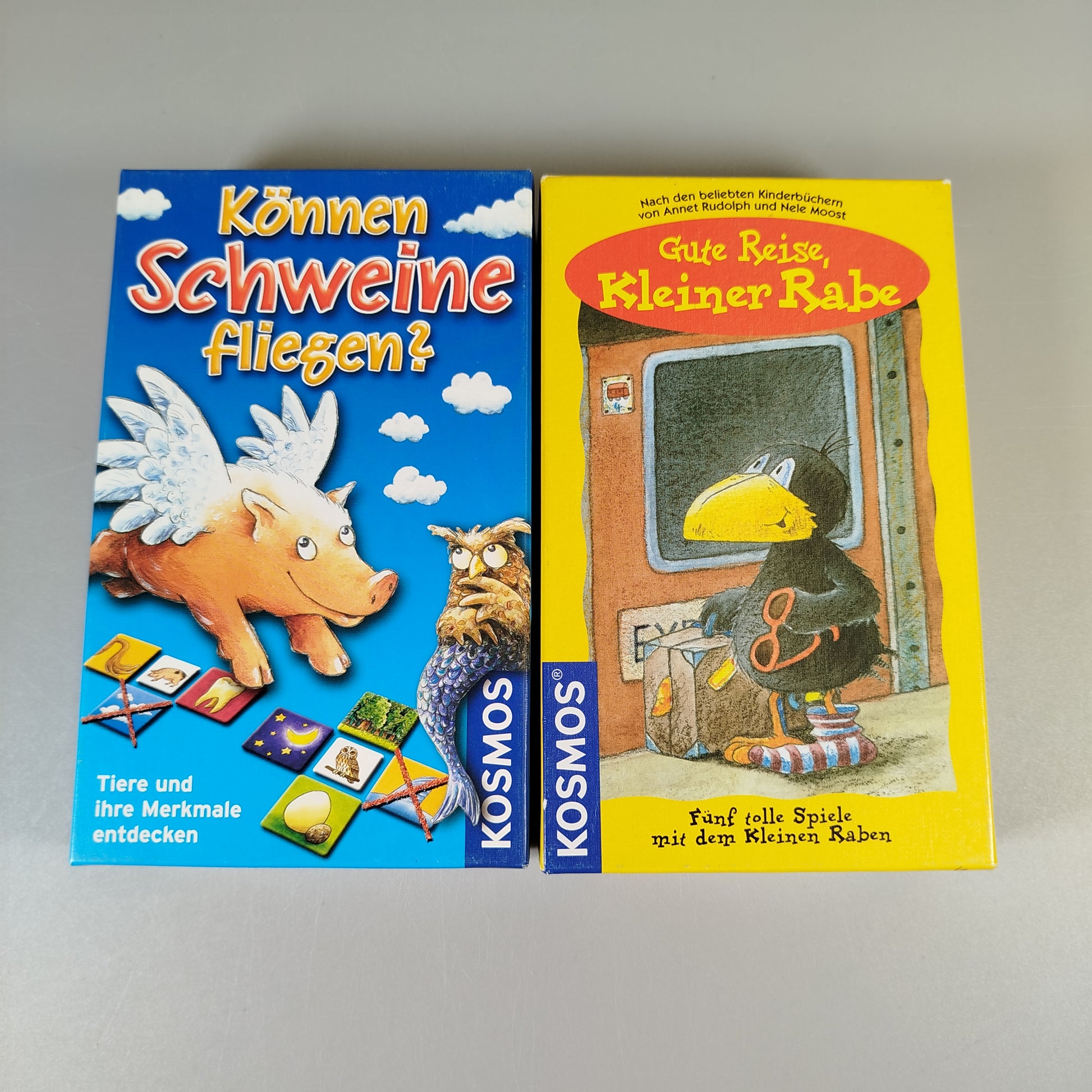 Kosmos Kartenspiele Set - Können Schweine fliegen?, Kleiner Rabe, neuwertig