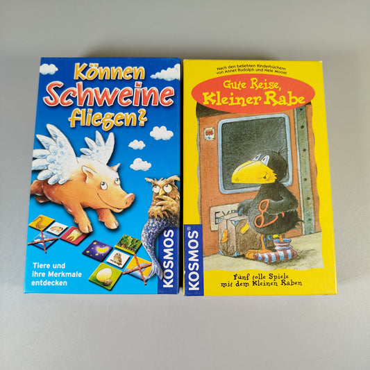 Kosmos Kartenspiele Set - Können Schweine fliegen?, Kleiner Rabe, neuwertig