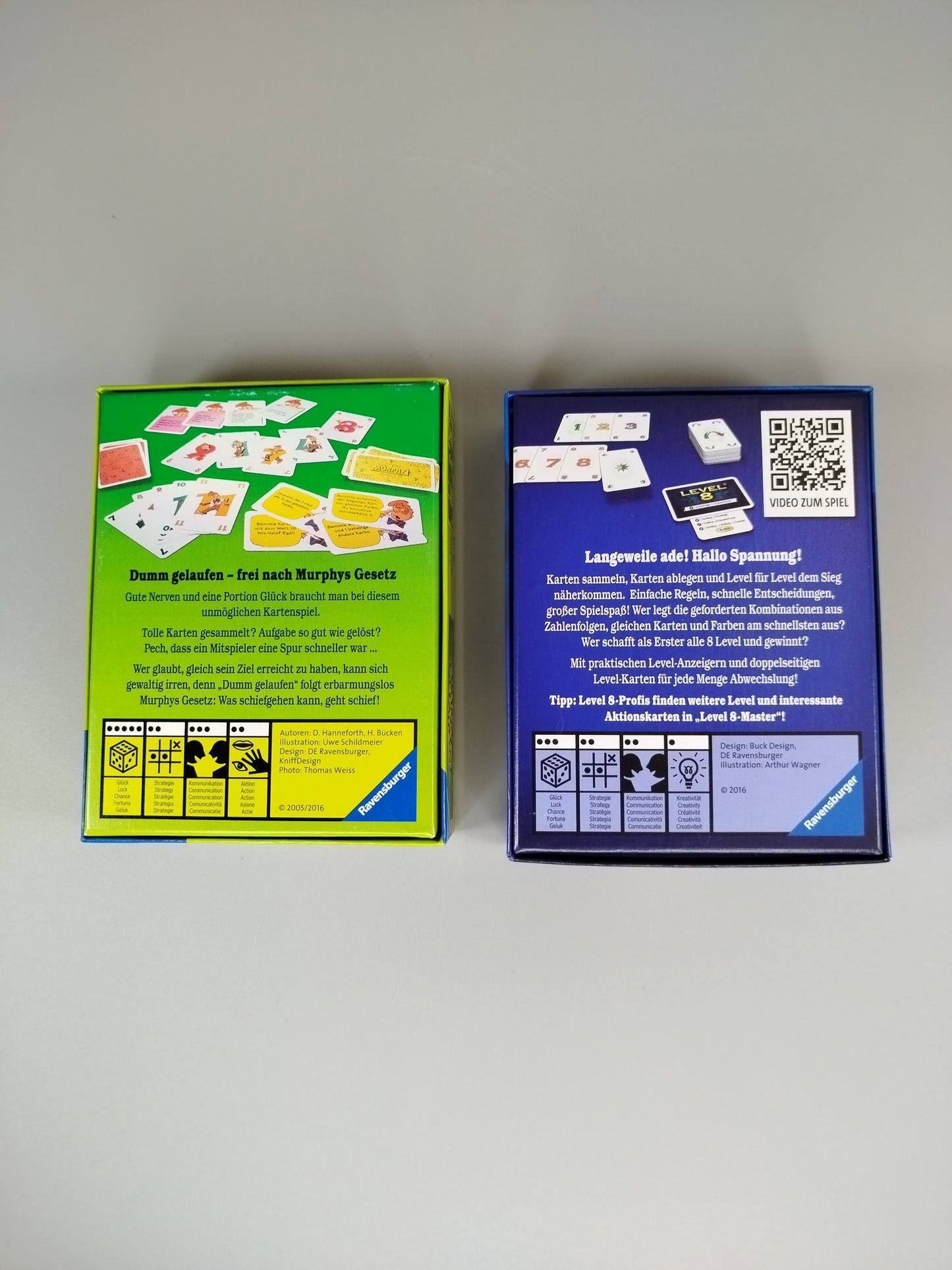 Ravensburger Kartenspiel Set - Dumm Gelaufen & Level 8