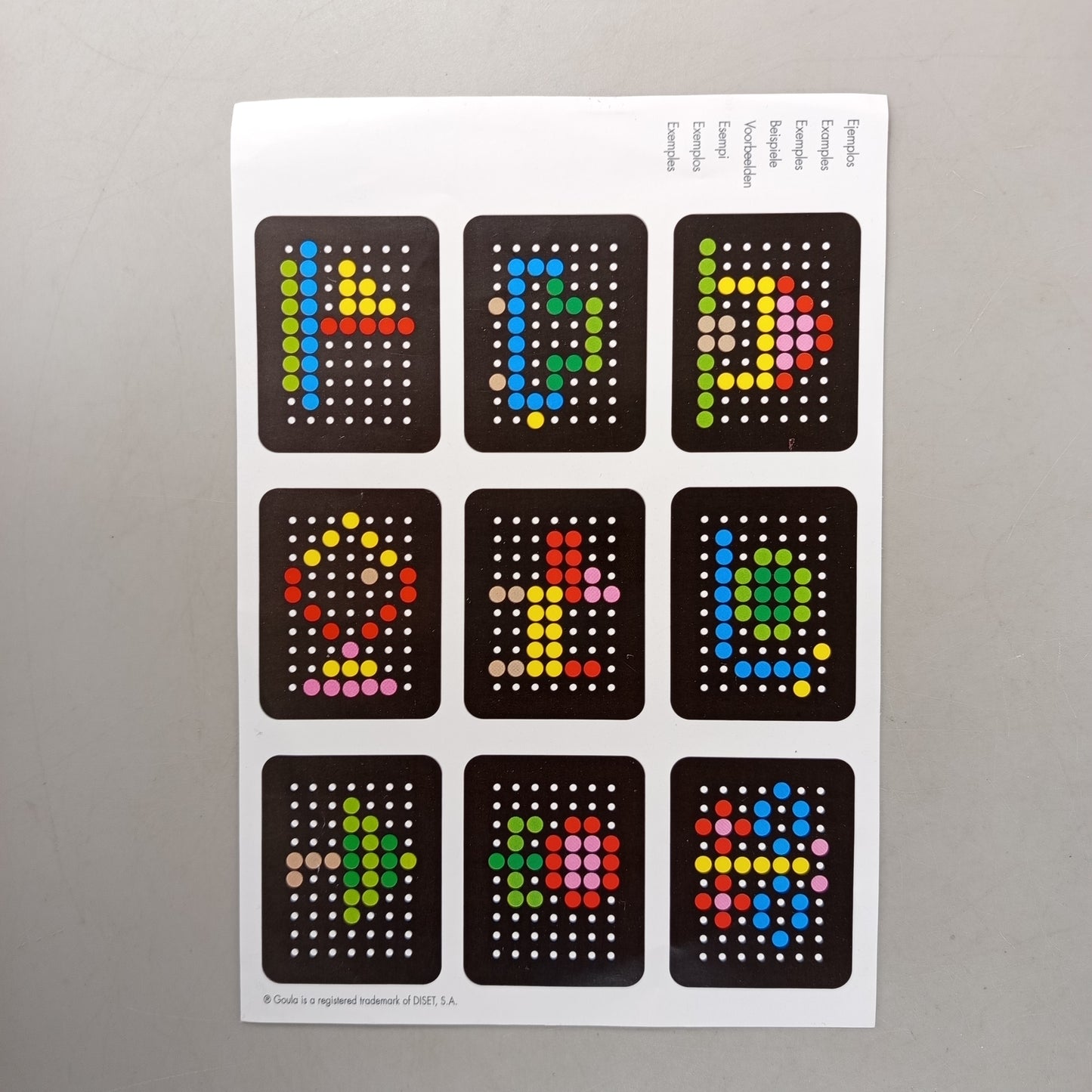 Goula Bundle Mosaik Steckspiel mit Vorlagenkarten