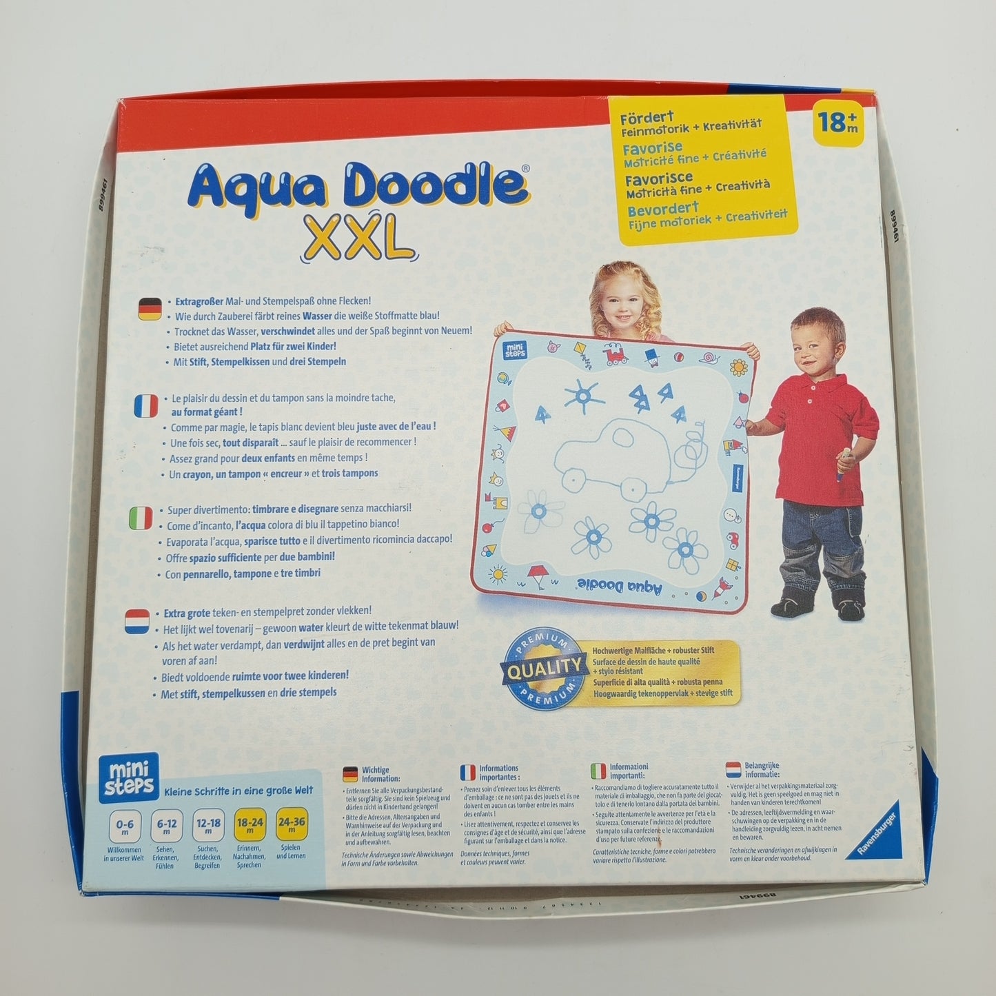 Ravensburger Aqua Doodle XXL – Wasser-Malmatte mit Stempeln, OVP