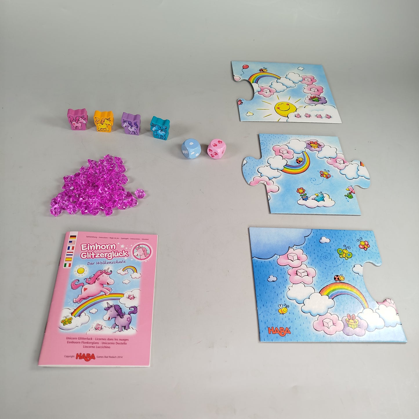 Verschiedene Marken Spielebundle Einhorn Glitzerglück & Frozen Spielesammlung