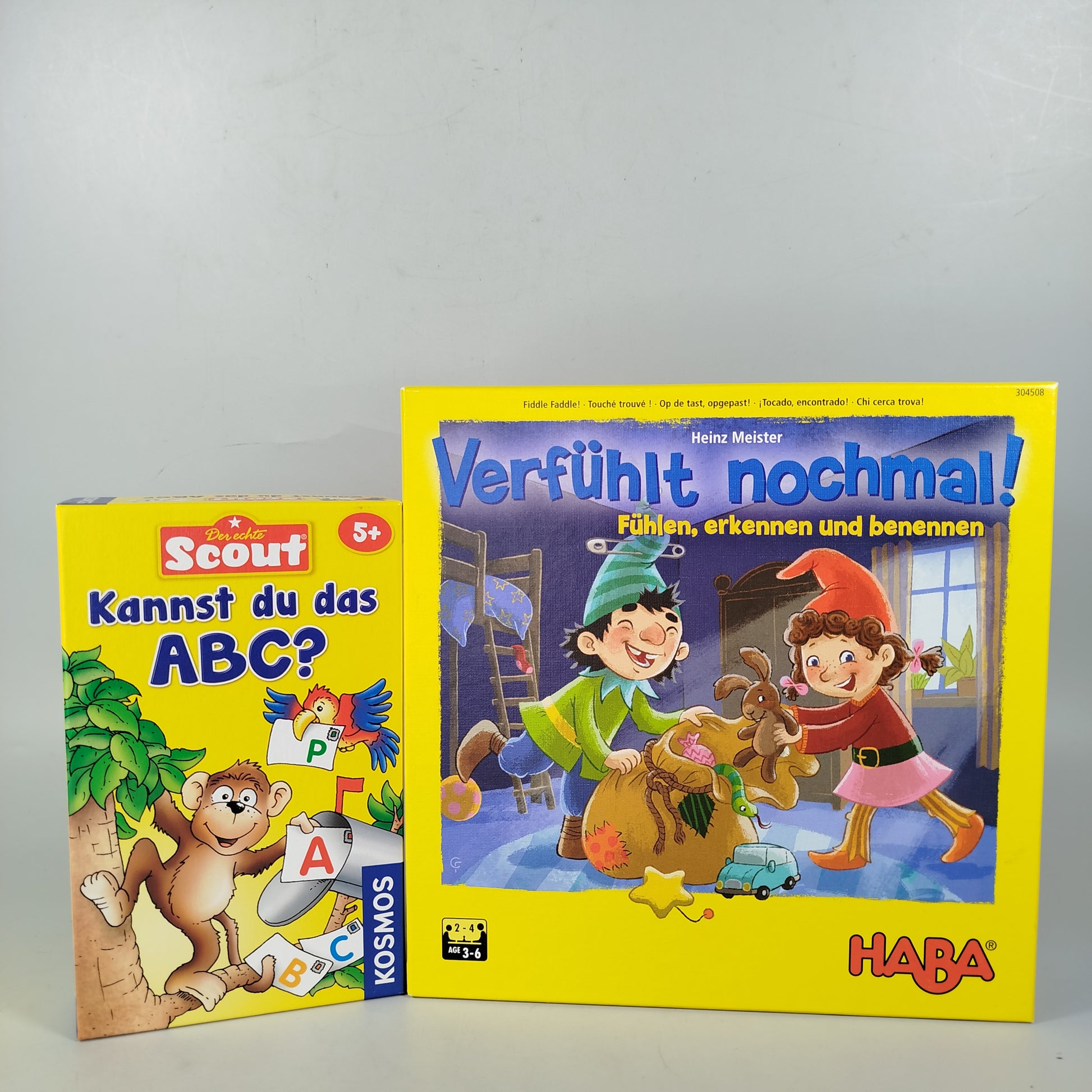 Kosmos, HABA Lernspiele-Bundle: ABC Buchstaben & Formen-Fühlspiel